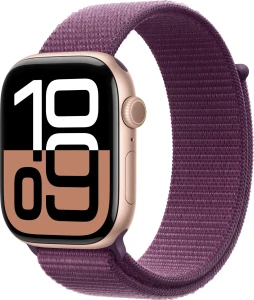 Apple Watch 10 GPS 46mm Rose Gold Alu Sport Loop Fioletowy