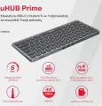 Unitek Klawiatura 9w1 D1092A, hub USB, HDMI 4K, PD 100W
