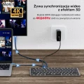 Unitek Klawiatura 9w1 D1092A, hub USB, HDMI 4K, PD 100W