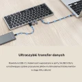 Unitek Klawiatura 9w1 D1092A, hub USB, HDMI 4K, PD 100W