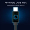 Unitek C14086BK USB-C - USB-C 0.5 m Czarny