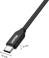 Unitek C14059BK USB-C - USB-C 2 m Czarny