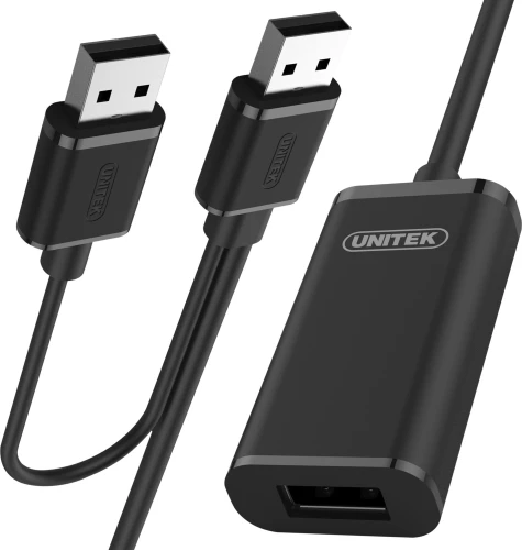 Unitek Y-278USB-A - USB-A 10 m Czarny