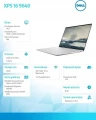Dell Notebook XPS 16 9640/Ultra 7 155H/16GB/1TB SSD/16.3 FHD+/GeForce RTX 4050/WLAN + BT/Backlit Kb/6 Cell/W11Pro