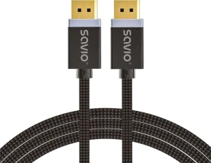 Savio SAVKABELCL-166 DisplayPort - DisplayPort 2m czarny