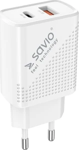 Savio SAVLA-04 1x USB-A 1x USB-C 3 A