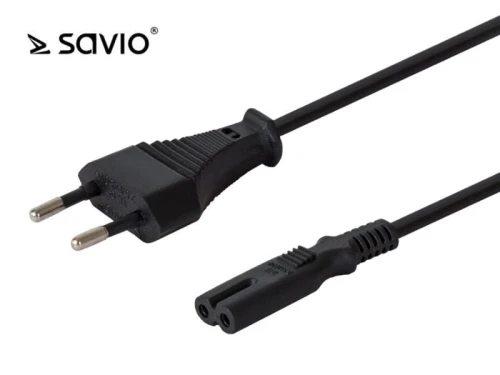Savio SAVKABELCL-100 płaski ósemka 2pin, 1,8m