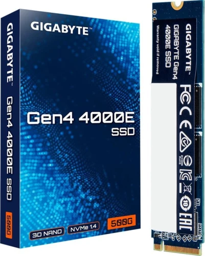 Gigabyte 4000E 500GB M.2 2280 PCI-E x4 Gen4 NVMe