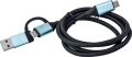 I-TEC USB-C USB-A - USB-C 1 m Czarny