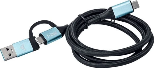 I-TEC USB-C USB-A - USB-C 1 m Czarny