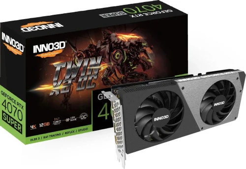 Inno3D GeForce RTX 4070 SUPER Twin X2 OC 12GB GDDR6X  N407S2-126XX-186162N