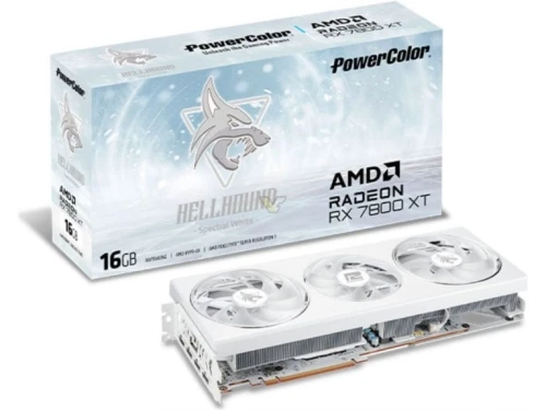 Power Color Hellhound Spectral White Radeon RX 7800 XT 16GB GDDR6