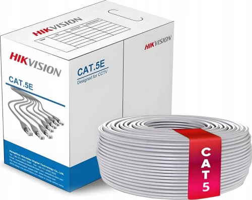Hikvision DS-PL-5E Przewód U/UTP cat.5e 305m kolor szary