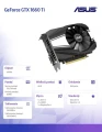 Asus Karta graficzna GeForce PH GTX 1660 TI 192 BIT GDDR6 DP/2HDMI/DVI-D