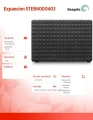 Seagate Dysk twardy zewnętrzny Expansion 6TB 3,5 STEB6000403 czarny