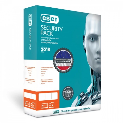 5ESET Security Pack Kon 3PC+3S 1Y    ESP-K-1Y-6D