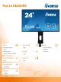 IIYAMA Monitor 24 XB2481HS-B1 SLIM AMVA+, HDMI, DVI, PIVOT, Głośniki
