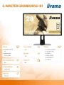 IIYAMA Monitor 28 GB2888UHSU-B1 Gold Phoenix 4K DP/HAS/SPEAKERS/USB