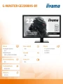 IIYAMA Monitor 22 GE2288HS-B1 BLACK HAWK 1ms FullHD
