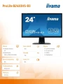 IIYAMA Monitor 24 ProLite B2483HS-B3 1MS,TN,HDMI,DP,PIVOT