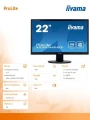 IIYAMA Monitor 22 ProLite X2283HS-B3