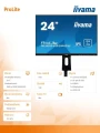 IIYAMA Monitor 24 ProLite XUB2495WSU-B1