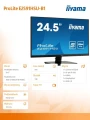 IIYAMA Monitor 25 cali E2591HSU-B1