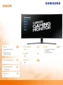 Monitor 27 cali Samsung 16:9 FULL HD Gaming QLED C27HG70QQUXEN