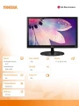 LG Electronics Monitor 18.5 19M38A-B LED 5ms 200cd D-sub