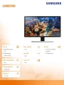 Monitor 28 cali Samsung U28E590 4K LU28E590DS/EN