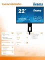 IIYAMA Monitor 21,5 XUB2292HS IPS,VGA/HDMI/DP/PIVOT