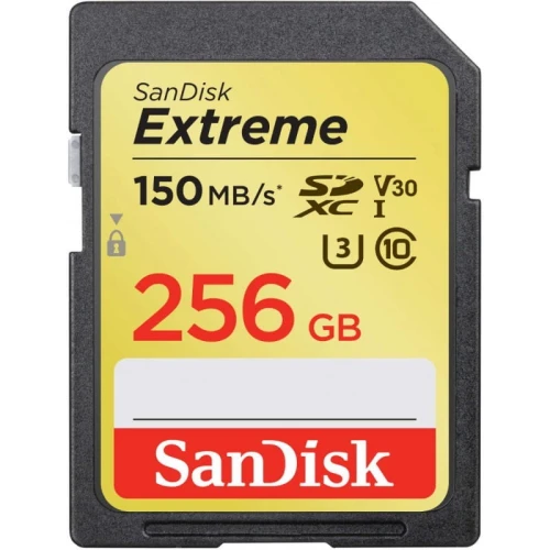 SanDisk Karta pamięci Extreme SDXC 256GB 150/70 MB/s V30 UHS-I U3
