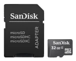 SanDisk microSDHC 32GB adapter SD