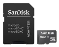 SanDisk microSDHC 16GB + adapter SD