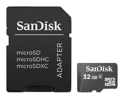 SanDisk microSDHC 32GB + adapter SD