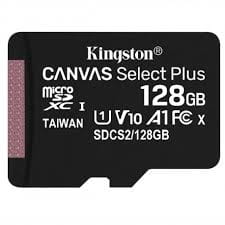 Kingston microSD 128GB Canvas Select Plus 100MB/s
