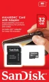 SanDisk microSDHC 32GB + adapter SD