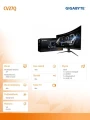 Gigabyte Monitor gamingowy 27 cali AORUS CV27Q