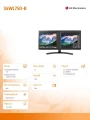 LG Electronics Monitor 34 cale 34WL750-B 21:9 IPS QHD HDR10 FreeSync