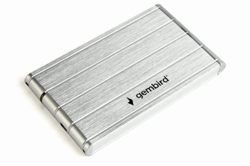 Gembird Obudowa dla dysków 2.5 USB3.0/aluminium/srebrna