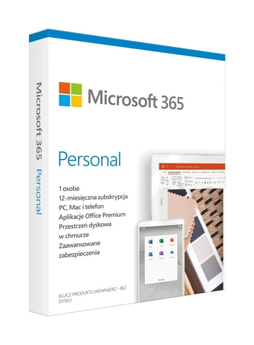 Microsoft 365 Personal Polish EuroZone Subscr 1YR Medialess P6