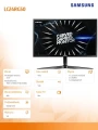 Monitor 23.5 cala Samsung C24RG50FQUXE LCD LC24RG50FQUXEN
