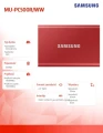 Dysk SSD Samsung T7 Portable red 500 GB MU-PC500R/WW