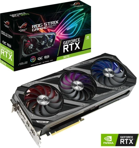 Karta graficzna Asus ROG Strix GeForce RTX 3070 Gaming OC 8GB GDDR6 ROG-STRIX-RTX3070-O8G-GAMING