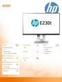 Monitor 23 cale HP EliteDisplay E230t W2Z50AA_5