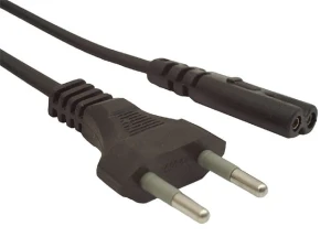 Kabel zasilający ósemka do laptopa 2pin 1.8m