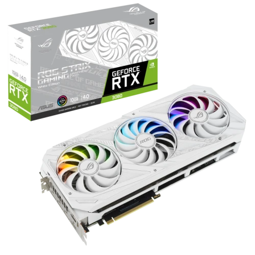 Karta graficzna Asus ROG Strix GeForce RTX™ 3080 V2 White Edition 10GB GDDR6X LHR