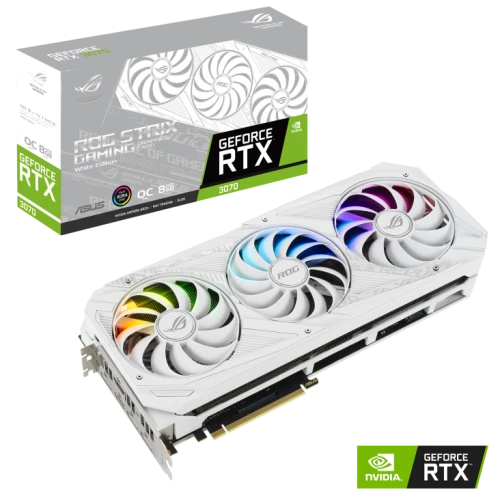 Karta graficzna Asus ROG Strix GeForce RTX™ 3070 White OC Edition 8GB GDDR6