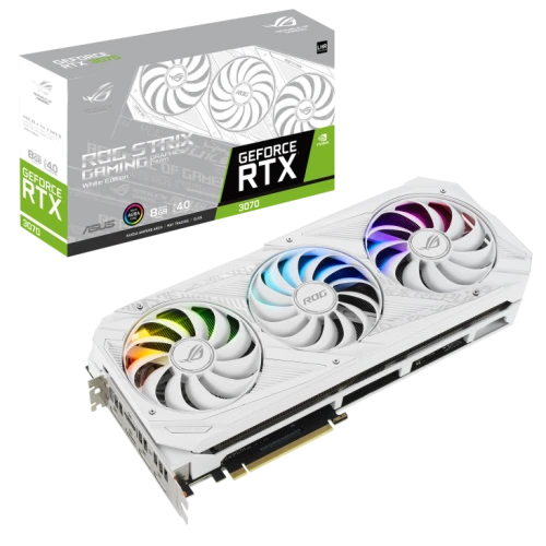 Karta graficzna Asus ROG Strix GeForce RTX™ 3070 White Edition 8GB GDDR6 LHR