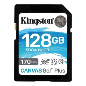 Kingston Canvas Go! Plus SDXC 128 GB Class 10 UHS-I/U3 V30